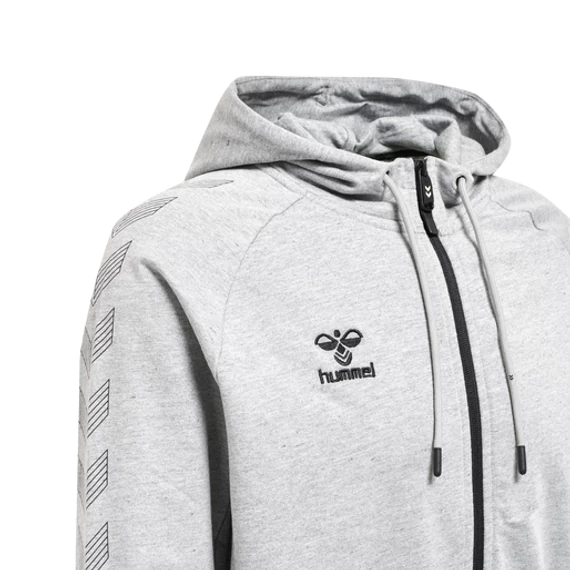 hmlMOVE GRID COTTON ZIP HOODIE melegítő felső