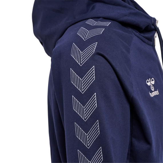 hmlMOVE GRID COTTON ZIP HOODIE melegítő felső