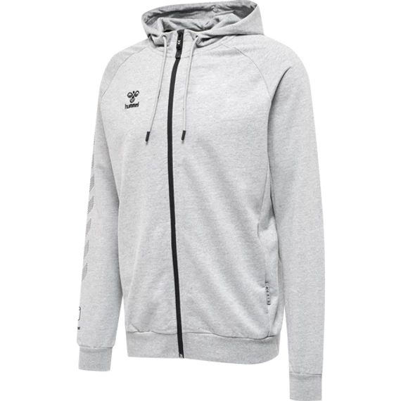 hmlMOVE GRID COTTON ZIP HOODIE melegítő felső