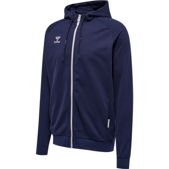 hmlMOVE GRID COTTON ZIP HOODIE melegítő felső