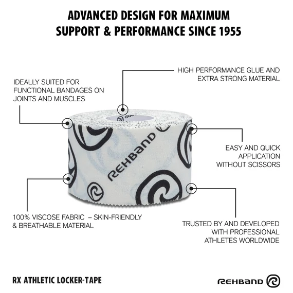 Rehband_ RX Athletic Leuko_Tape_Szalag  Fehér_1_pár